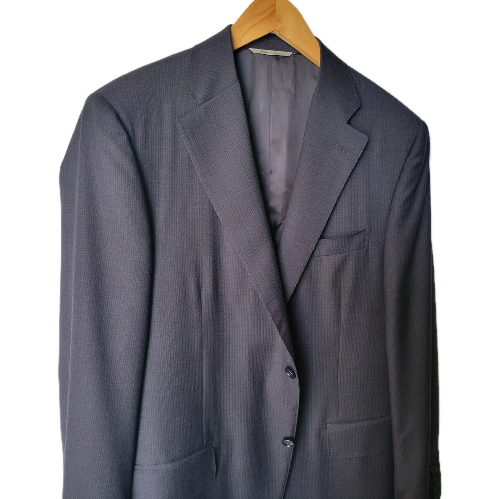 Canali 1934 "Travel" 100% Wool 2 Button Sportcoat Blazer Charcoal 42R US Size - Picture 3 of 11